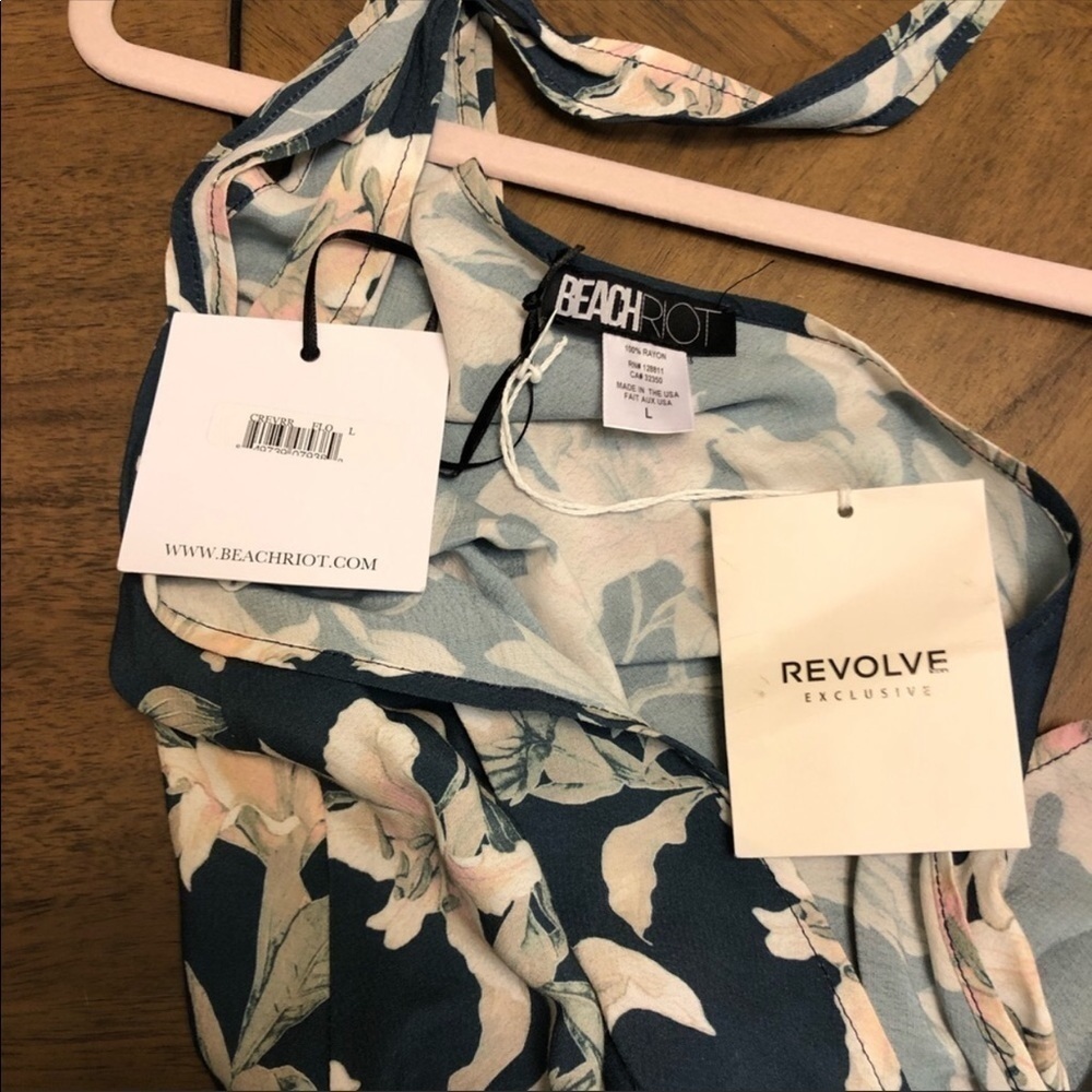 NWT Beach riot revolve Josephine floral romper L - Picture 3 of 8
